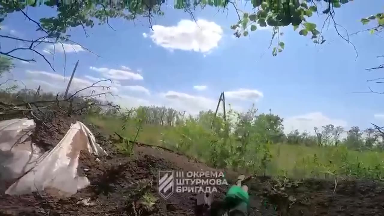 Footage of the capture of enemy positions by fighters of the 2nd assault battalion