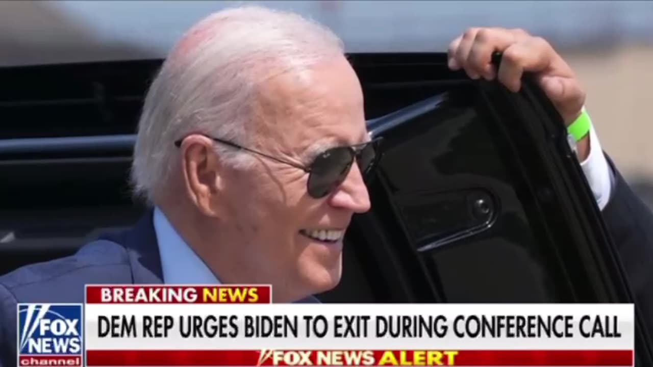 Dem rep urges Biden to exit during conference call