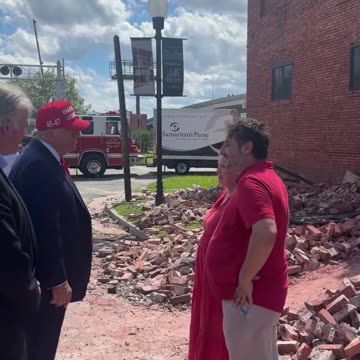 🪑🌪️ Trump Visits Owners of Chez What Furniture Store Destroyed by Hurricane Helene! 🇺🇸❤️