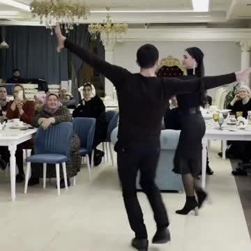 HERE IS A LEZGINKA A POWERFUL CHECHEN GIRL AND A GUY DANCING CLEARLY