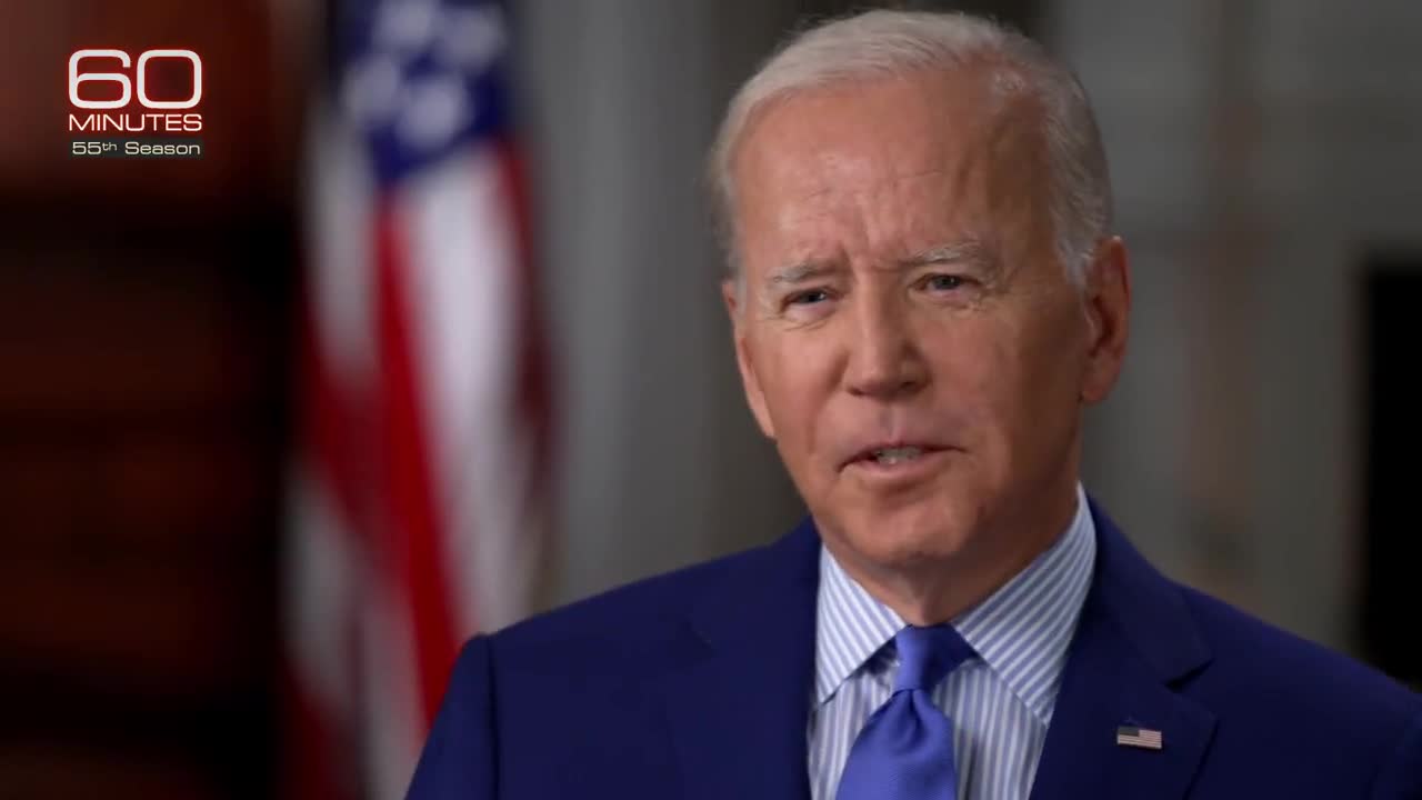 US President Joe Biden says "Inflation rate month-to-month was up just an inch, hardly at all."