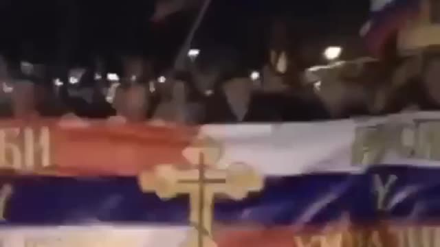 Rally in Serbia in support of Russia!
