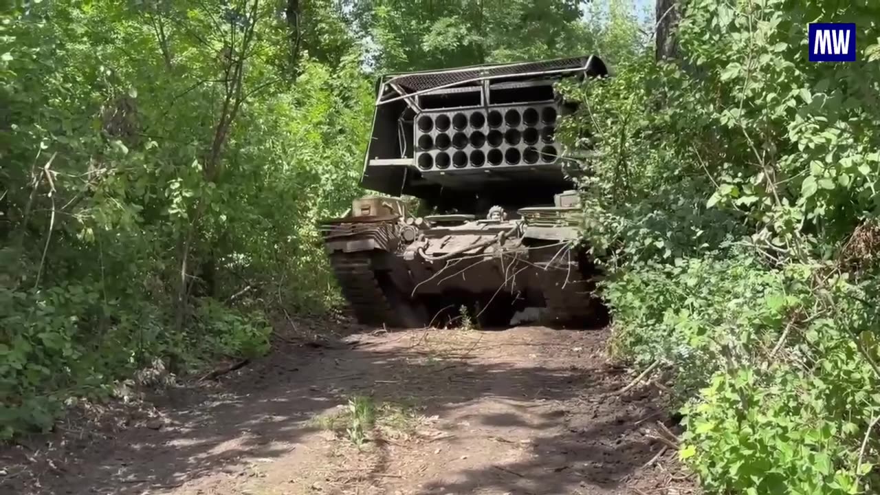 Combat work of the TOS-1A Solntsepyok crew