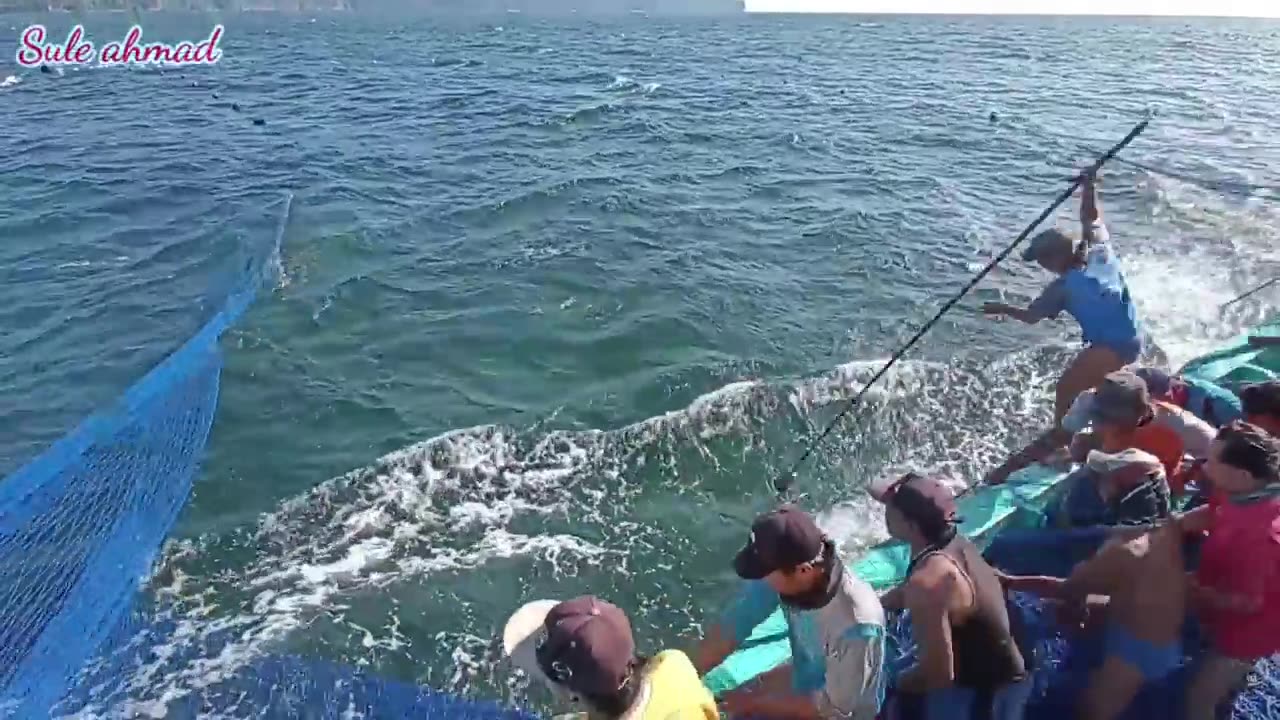 the process of catching tuna fish by Indonesian fishermen