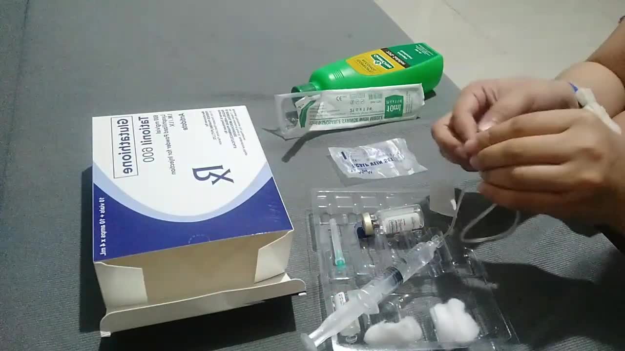 How to self inject Tationil Glutathione IV step by step prep