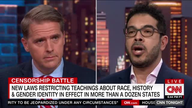 DeSantis said no one questioned slavery before Americans. See Van Jones react