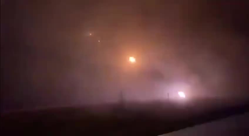 Rockets launch in Ukraine