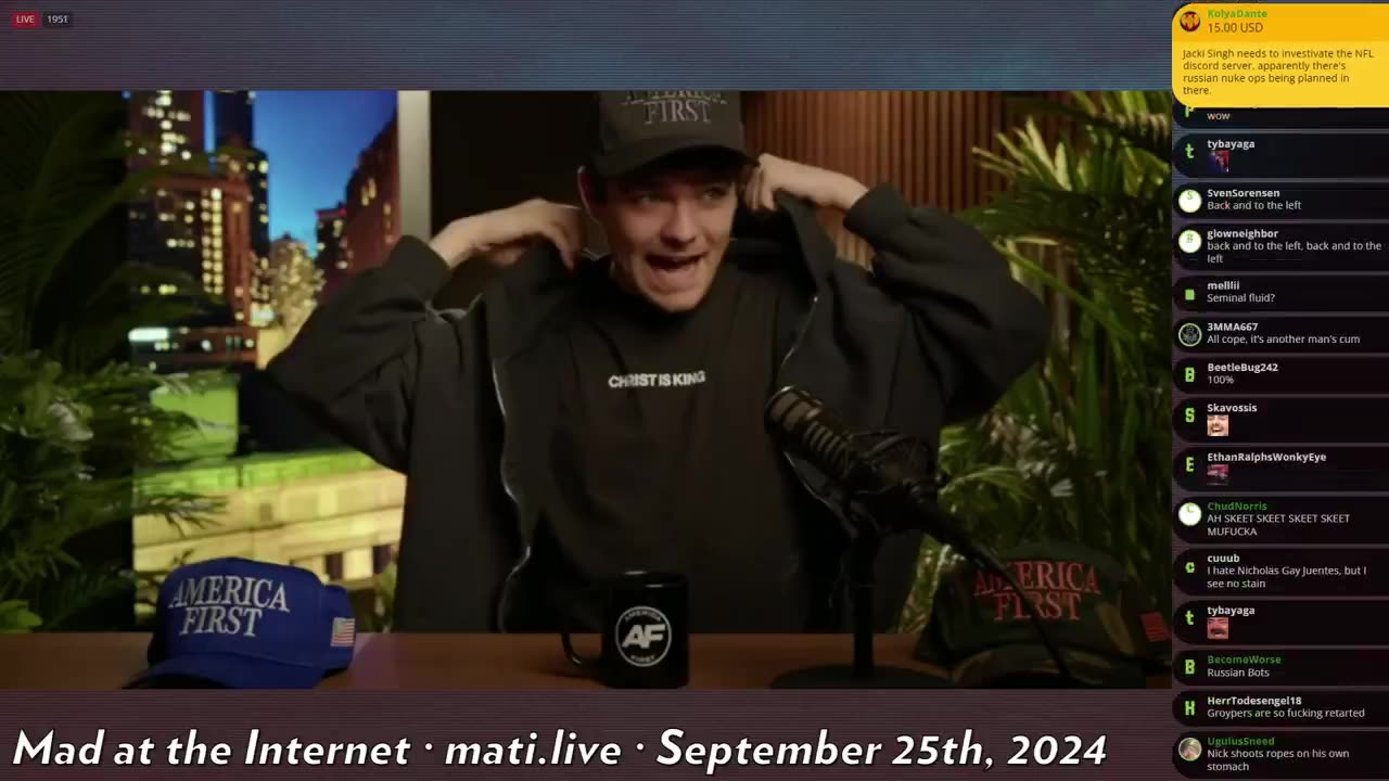 Fuentes' merch stain - Mad at the Internet (September 24, 2024)