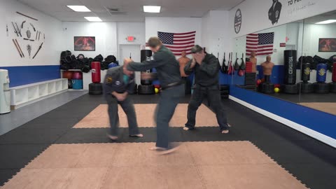 An example of the American Kenpo technique Falcons of Force