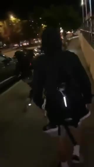 Four Black Thugs Chase and Assault a lone White Boy