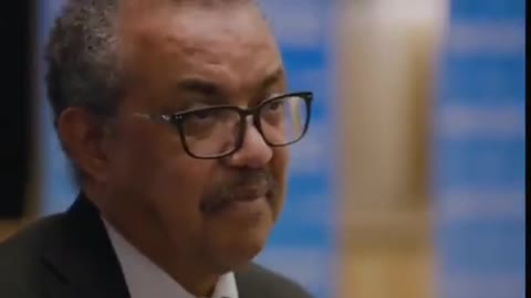 "WHO" BOSS TEDROS - THE CRIMINAL BOSS, NOT VACCINATED