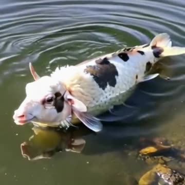 Fish with a lamb head
