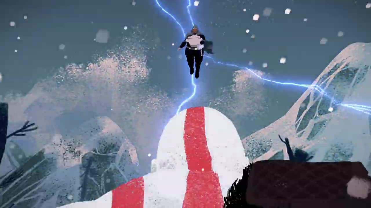God of war - Ragnarok - Animation fight between Kratos, Atreus and Thor