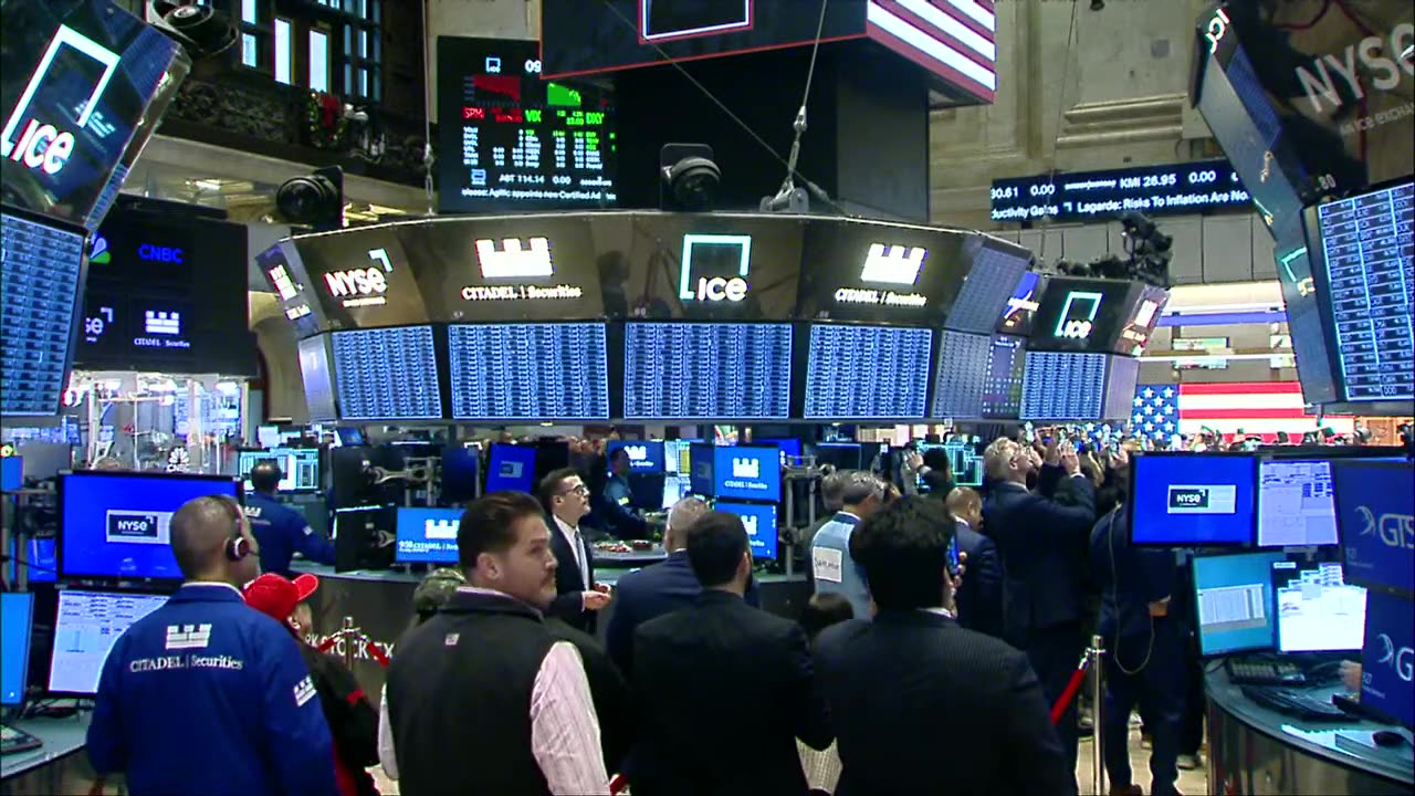 President-elect Trump rings the NYSE opening bell