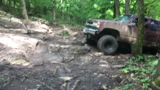 Skeeters SilverAdo tries a couple of lines up a rocky path KROCKS