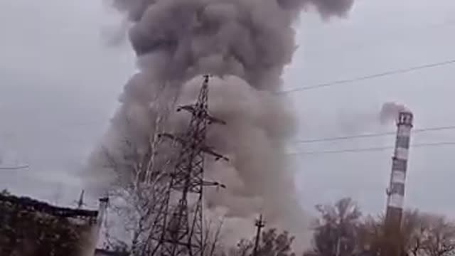 In Ochtyrka, the Russians carried out a raid on a combined heat and power plant