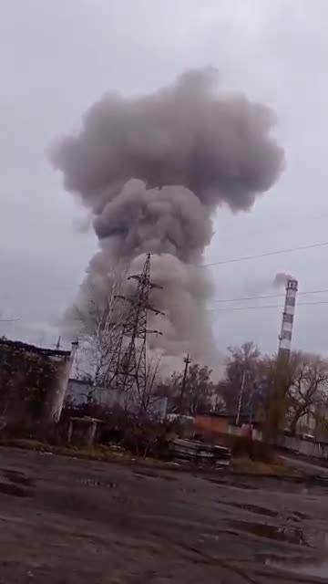 In Ochtyrka, the Russians carried out a raid on a combined heat and power plant