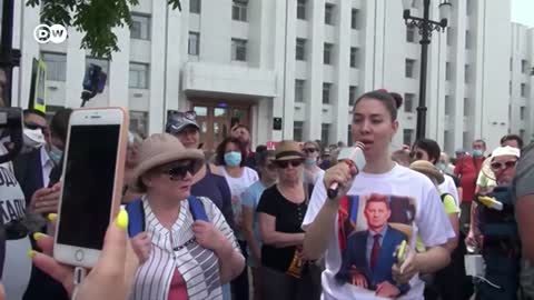 Anti-Putin protests swell in Russia's east over governor's arrest