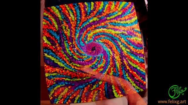 GALAXY TIMELAPSE PAINTING original www.felixg.art
