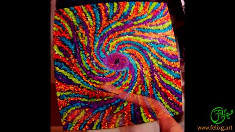 GALAXY TIMELAPSE PAINTING original www.felixg.art
