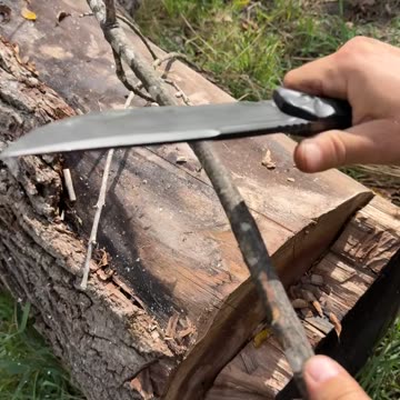 Chopping With The Tactical Bowie Knife