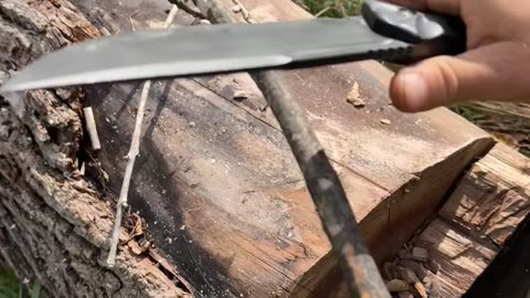 Chopping With The Tactical Bowie Knife