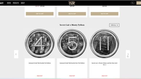 New secret lair Monty Python sale out in record time??