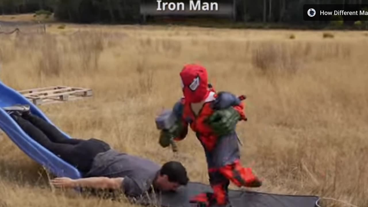 How marvel Avengers slide off! #spiderman#hulk