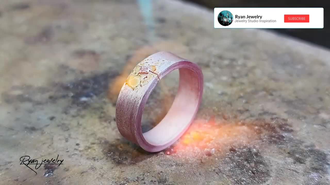 The humble iron is made into a ring.