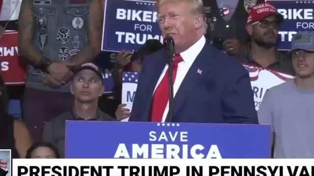 President Trump @ PA Rally: FBI Hypocrisy with HRC