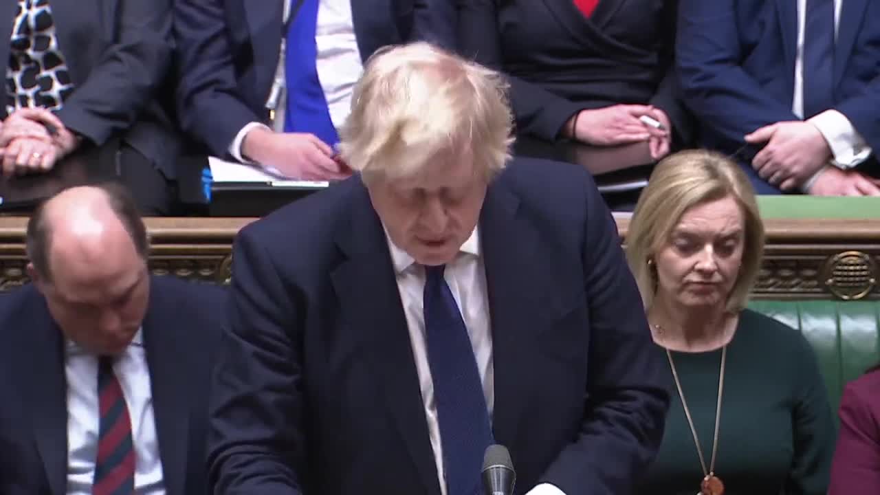 Boris Johnson's testimony we will create laws to ban exports to Russia