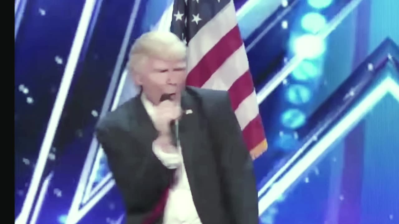 President Trump and Queen Elizabeth are dancing