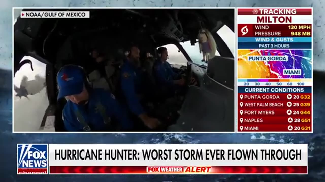 Hurricane Hunter flies into the eye of Hurricane Milton_ 'Storm was an animal'