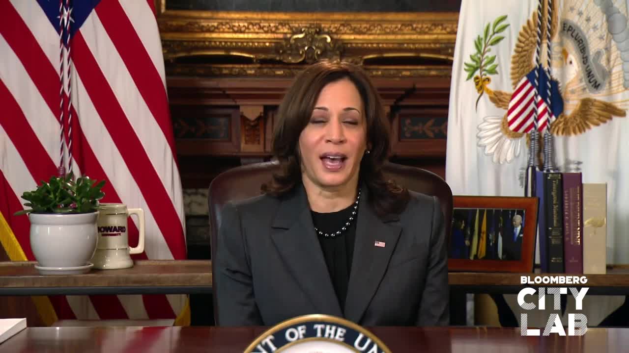 Vice President Kamala Harris speaks