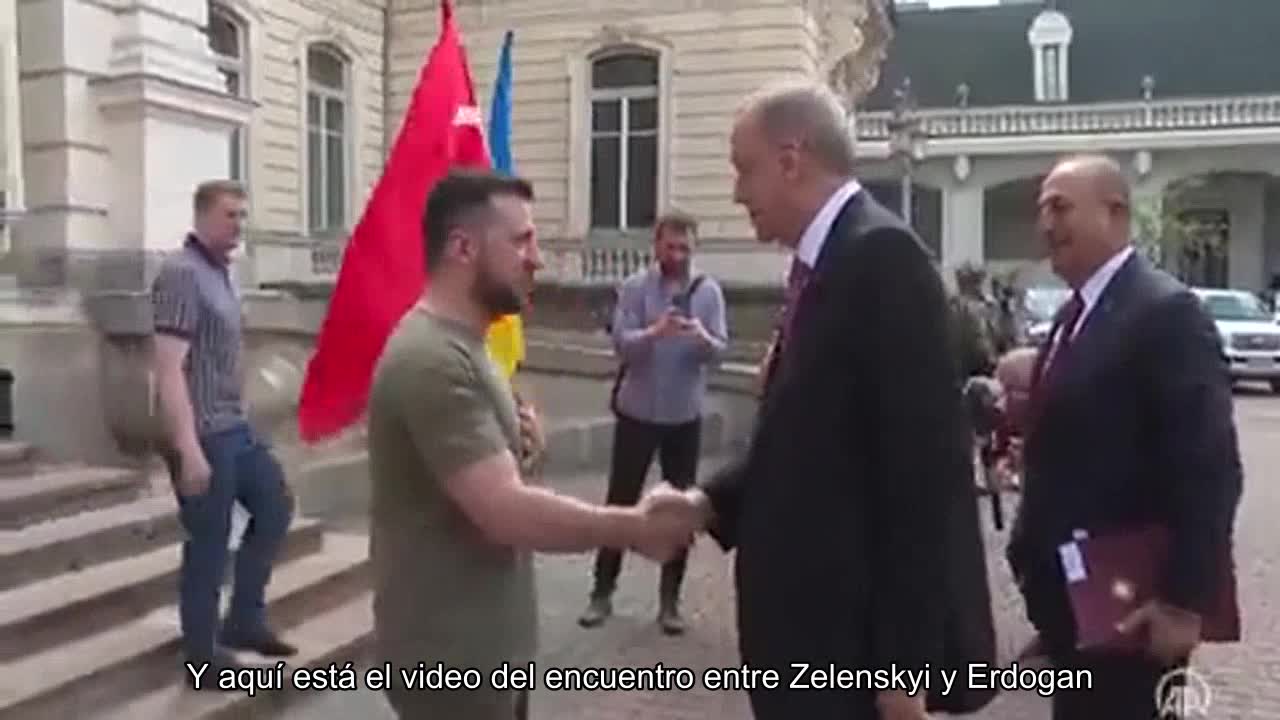 Y aquí está el video del encuentro entre Zelenskyi y Erdogan en Lviv