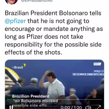Brazilian President Bolsonaro tells