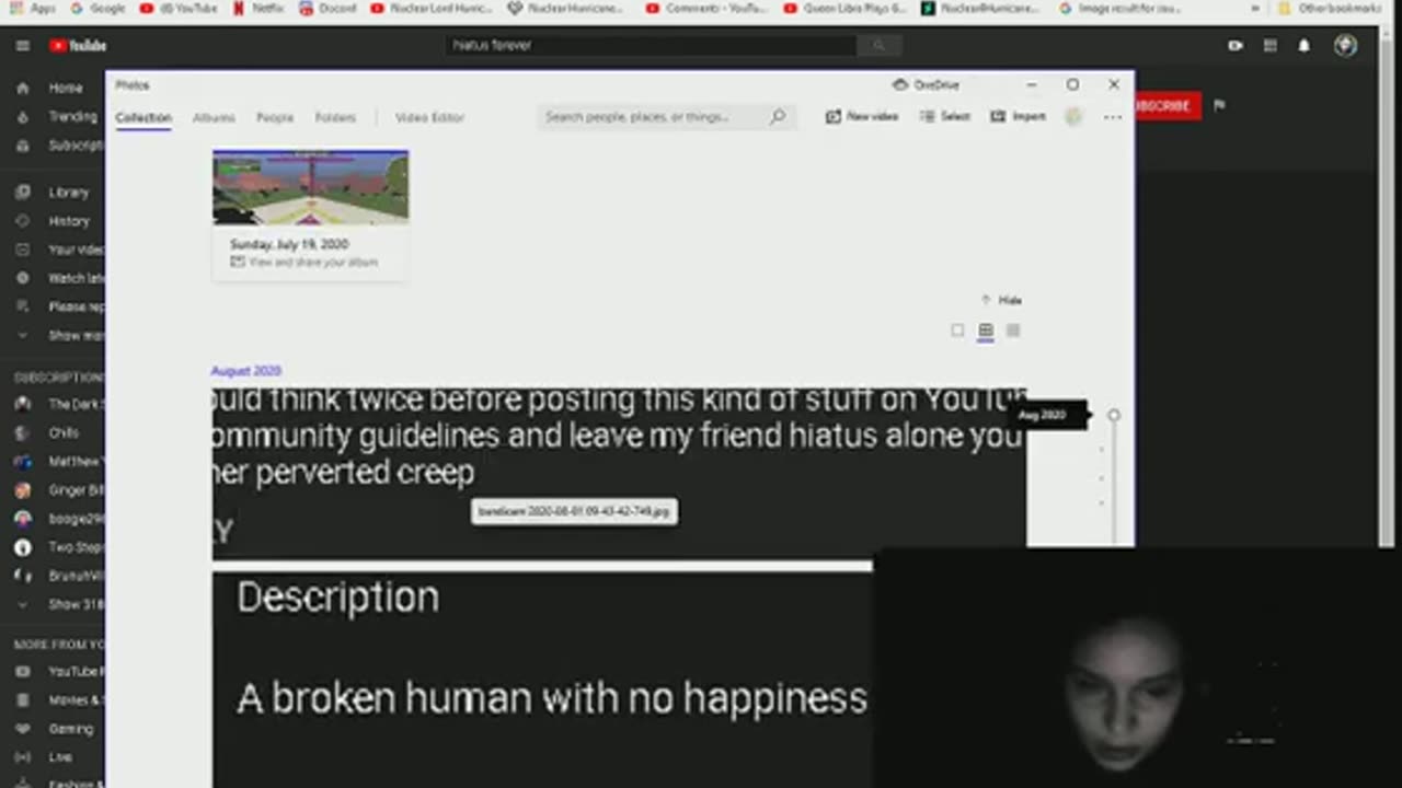 Exposing broken soul for trying to bully my friend nosfire into suicide