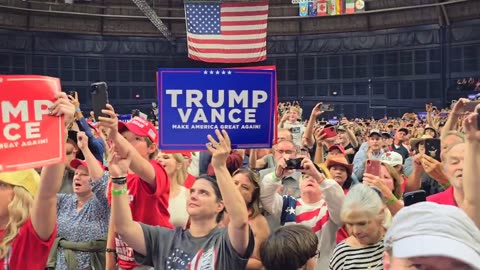 President Trump takes the stage in Bozeman Montana... Energy is off the charts!