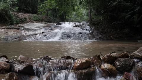 Mountain river - the sound of running water