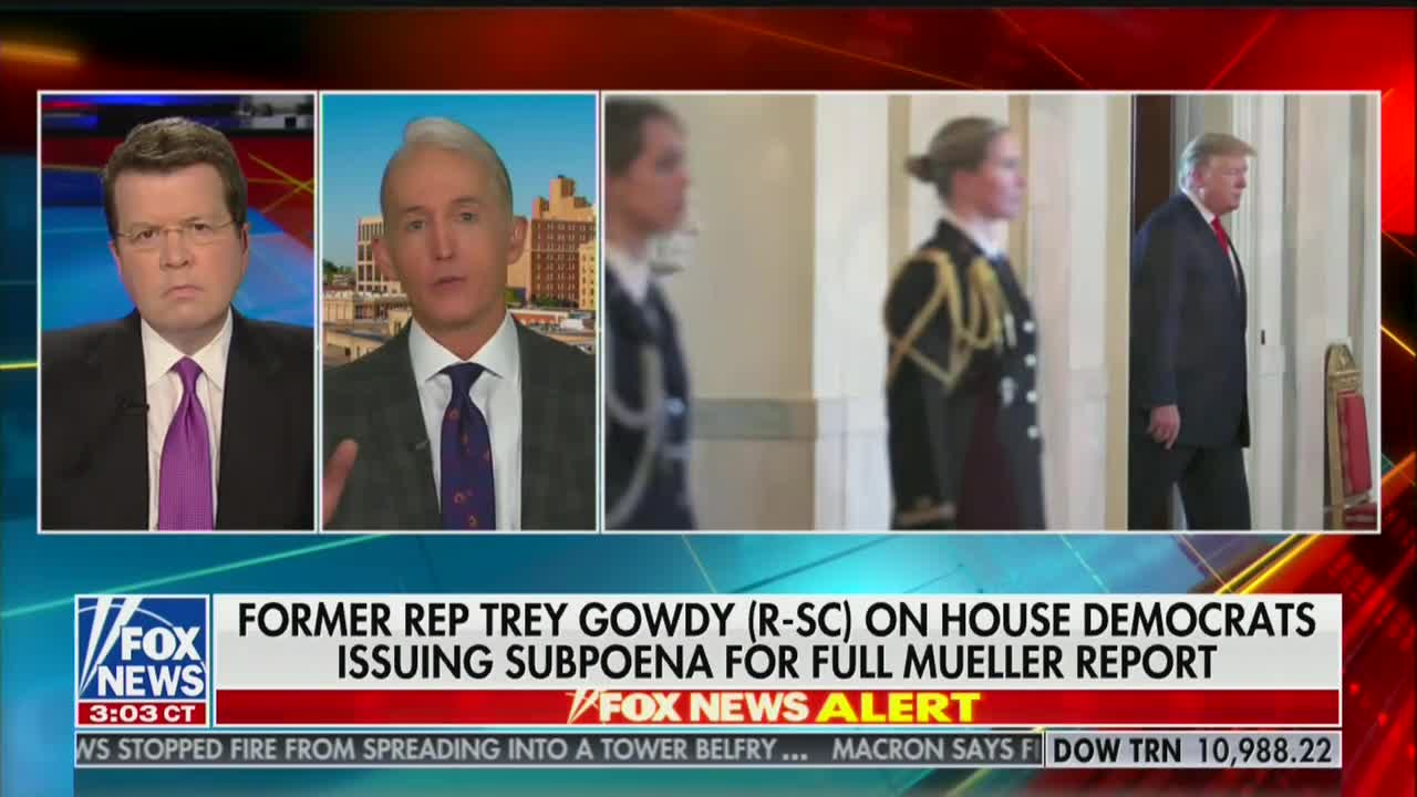 Trey Gowdy says Mueller report should have never been released publicly