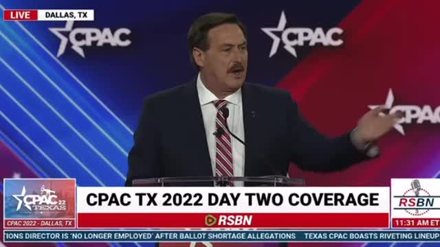 Mike Lindell at CPAC.
