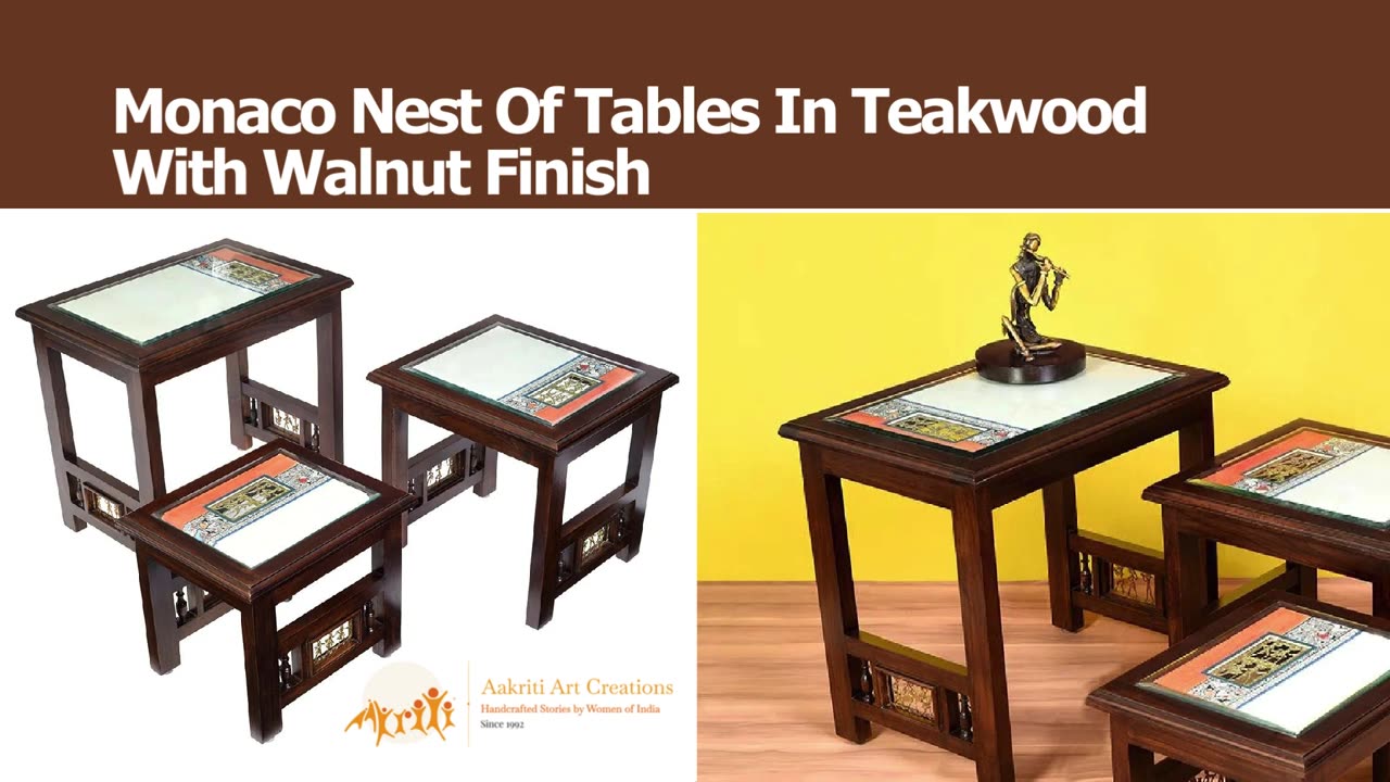 Timeless Elegance: Handcrafted Teak Wood Tables