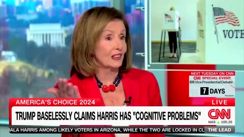 Nancy Pelosi Snaps at Jake Tapper for reading President Trump's criticisms of Kamala