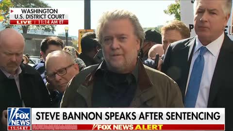 Steve Bannon Responds To 4 Month Prison Sentence - 10/21/22