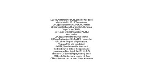 Enumerating installed browsers on OS X
