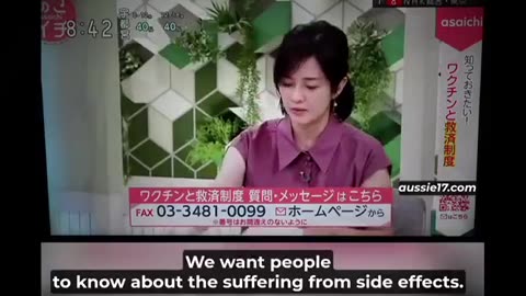 Japan Spends an Hour Reporting the Dangers/Injuries of the Vax on TV