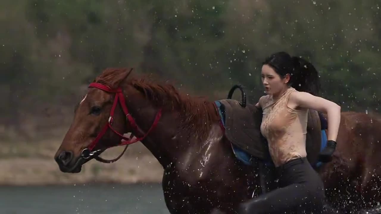 Beautiful girl with horse