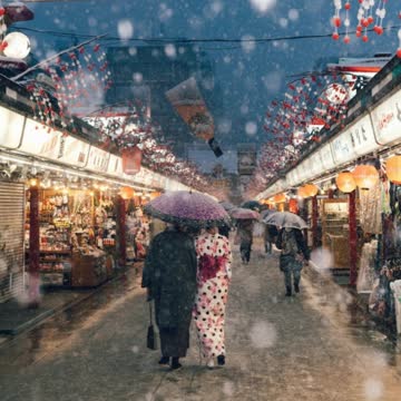 Photographer Captures Tokyo During A Heavy Snowstorm