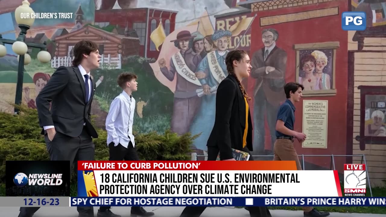 18 California children sue US environmental protection agency over climate change