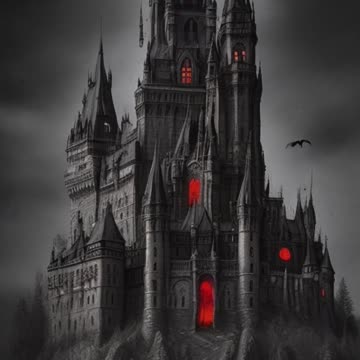 Dark Haunted Castle | Gothic Castle | Eerie Atmosphere | Creepy | Dark Art | Digital Art | AI Art